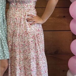 Floral Pink and White Women's dress